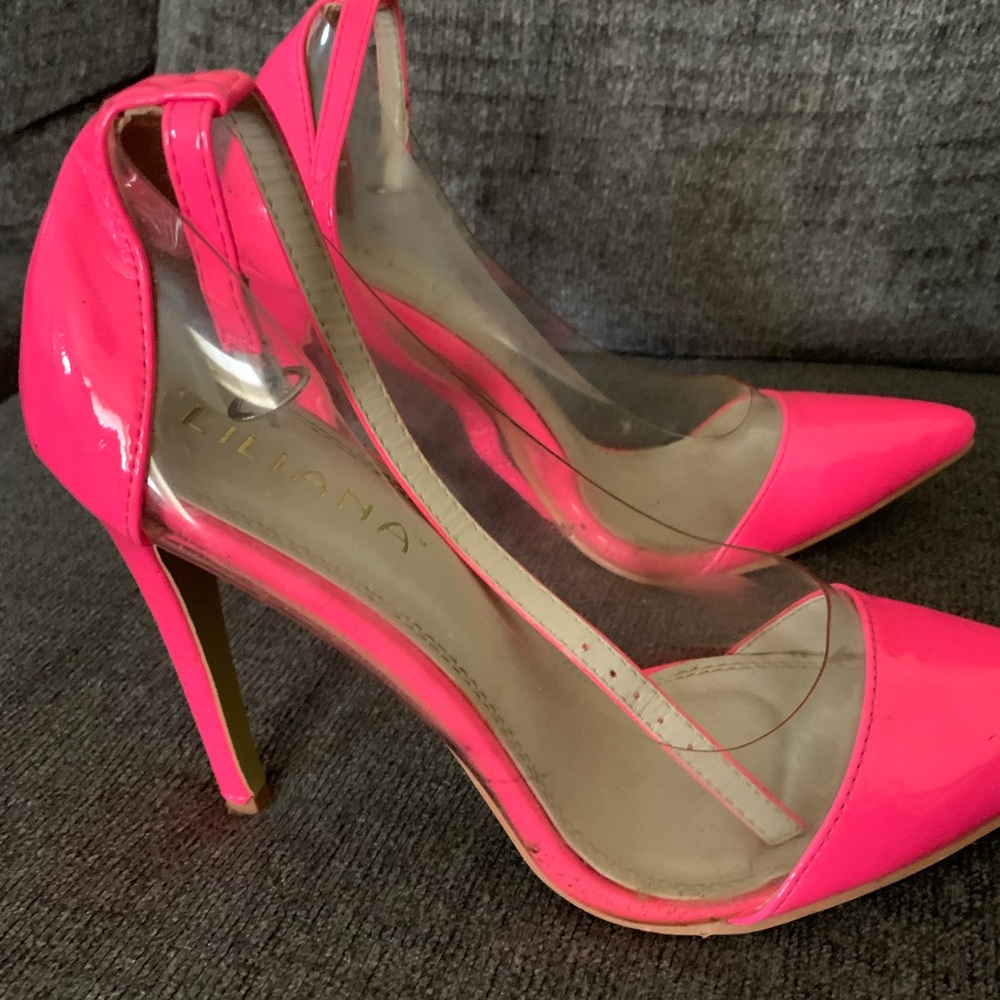 Liliana hot pink heels size 7.5
